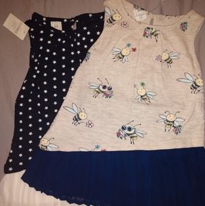 NWT Baby GAP 2 Dress Bundle w/Diaper Covers